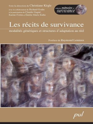 cover image of Les récits de survivance